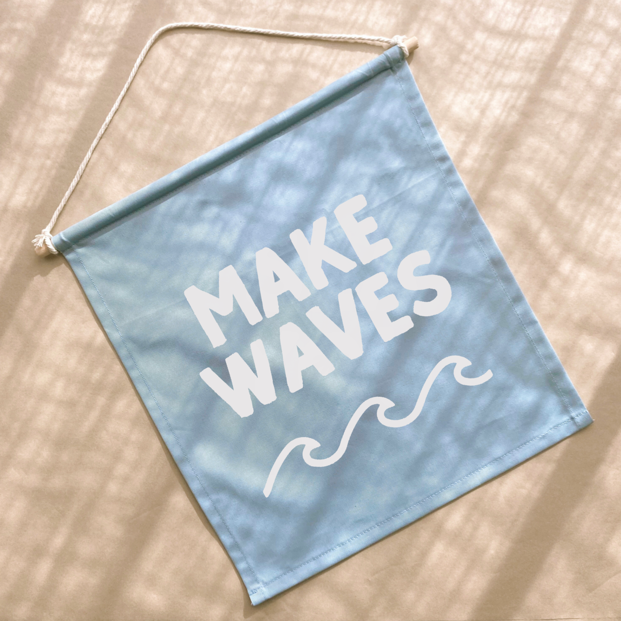 Make waves kids hanging wall banner / wall hanging ~ Sky