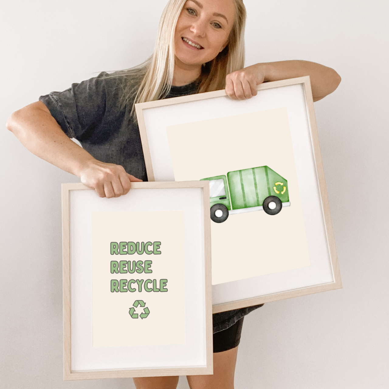 Reduce, Reuse, Recycle kids wall print / wall art