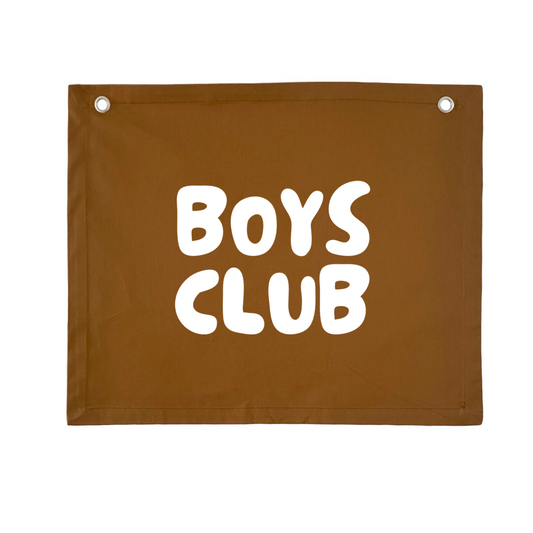 Boys club kids wall banner / wall hanging ~ Spice