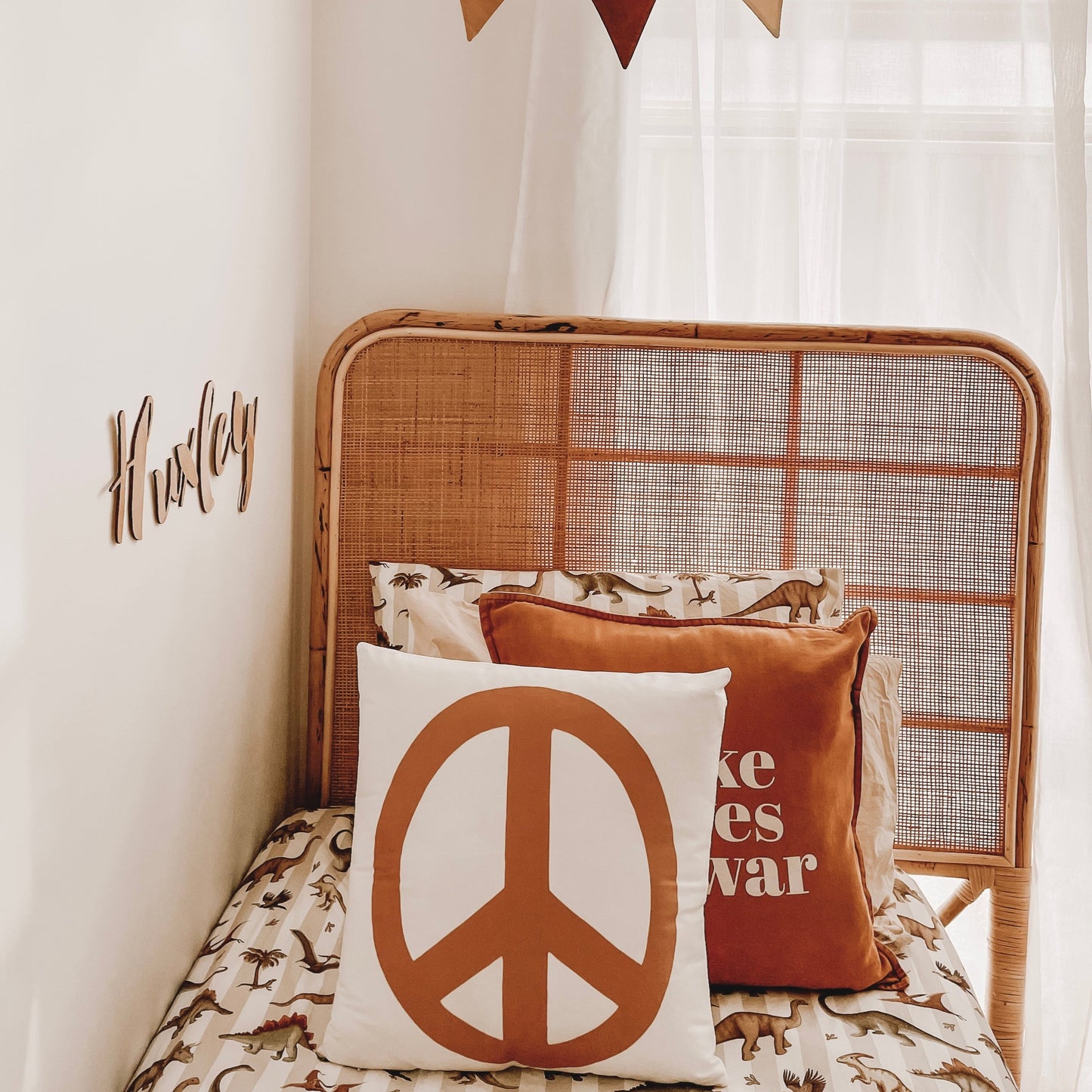 Classic peace cushion slip / cushion cover ~ Amber