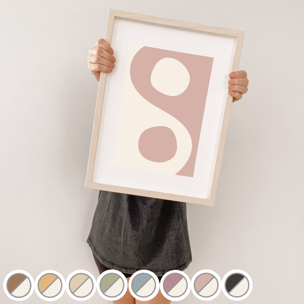 Abstract ying yang kids wall print / wall art ~ 8 colours