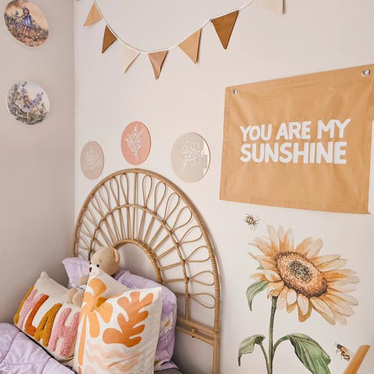 You are my sunshine kids wall banner | nursery wall decor ~ Honey
