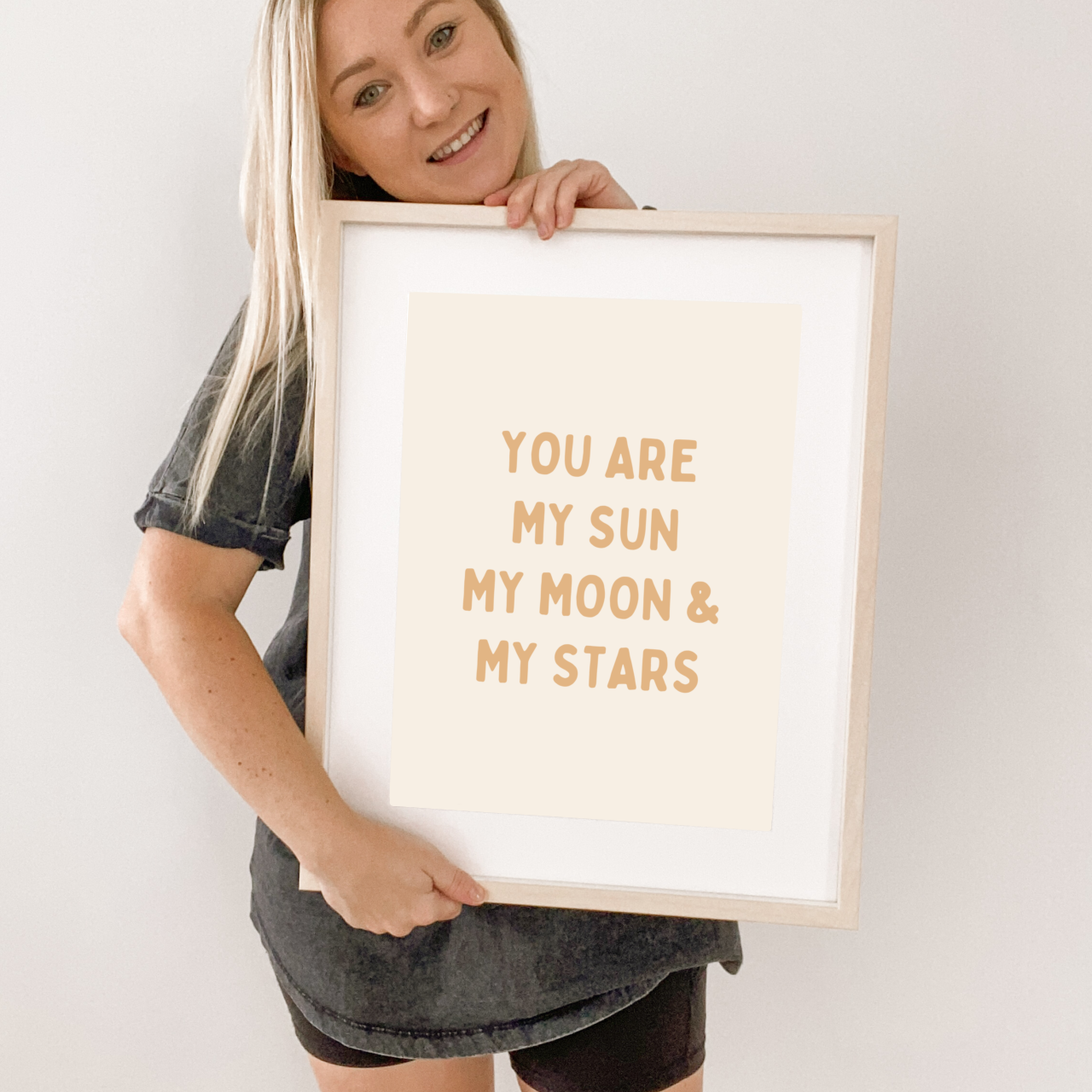 Sun, moon and stars kids wall print / wall art ~ 5 colours