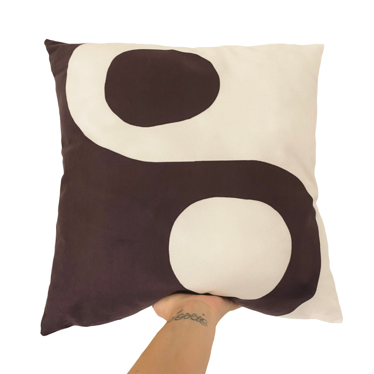 Ying Yang cushion slip / cushion cover ~ Smoke