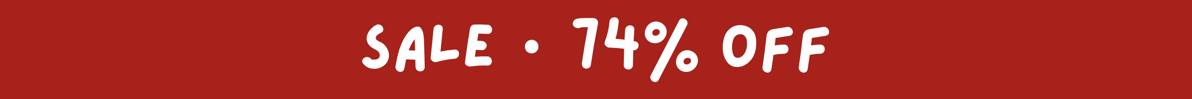 74% Off