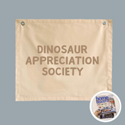 Neutral beige Dinosaur appreciation wall banner. Beige Dino banner. Boys neutral dinosaur bedroom styling. Boys neutral dinosaur bedroom wall decor. Boys bedroom Dino wall banner. Boys Dino themed wall decor. Boys dinosaur bedroom. Boys beige Dino bedroom decor ideas. 7 year old bedroom ideas. 10 year old bedroom ideas. 12 year old bedroom ideas. Neutral Dino nursery decor. Dinosaur nursery banner. 