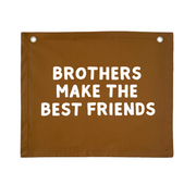 Brothers bedroom styling. Brothers bedroom wall decor. Brothers bedroom wall banner. Brothers wall banner. Brothers bedroom inspo. Brothers bedroom decor ideas. Shared boys bedroom decor. Brothers make the best friends banner. Shared boys room inspo. Brothers wall decor.