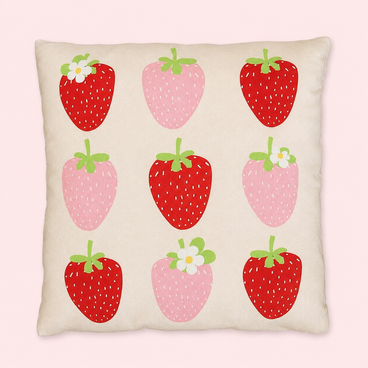 Strawberry fields girls cushion slip  ~ Sample sale