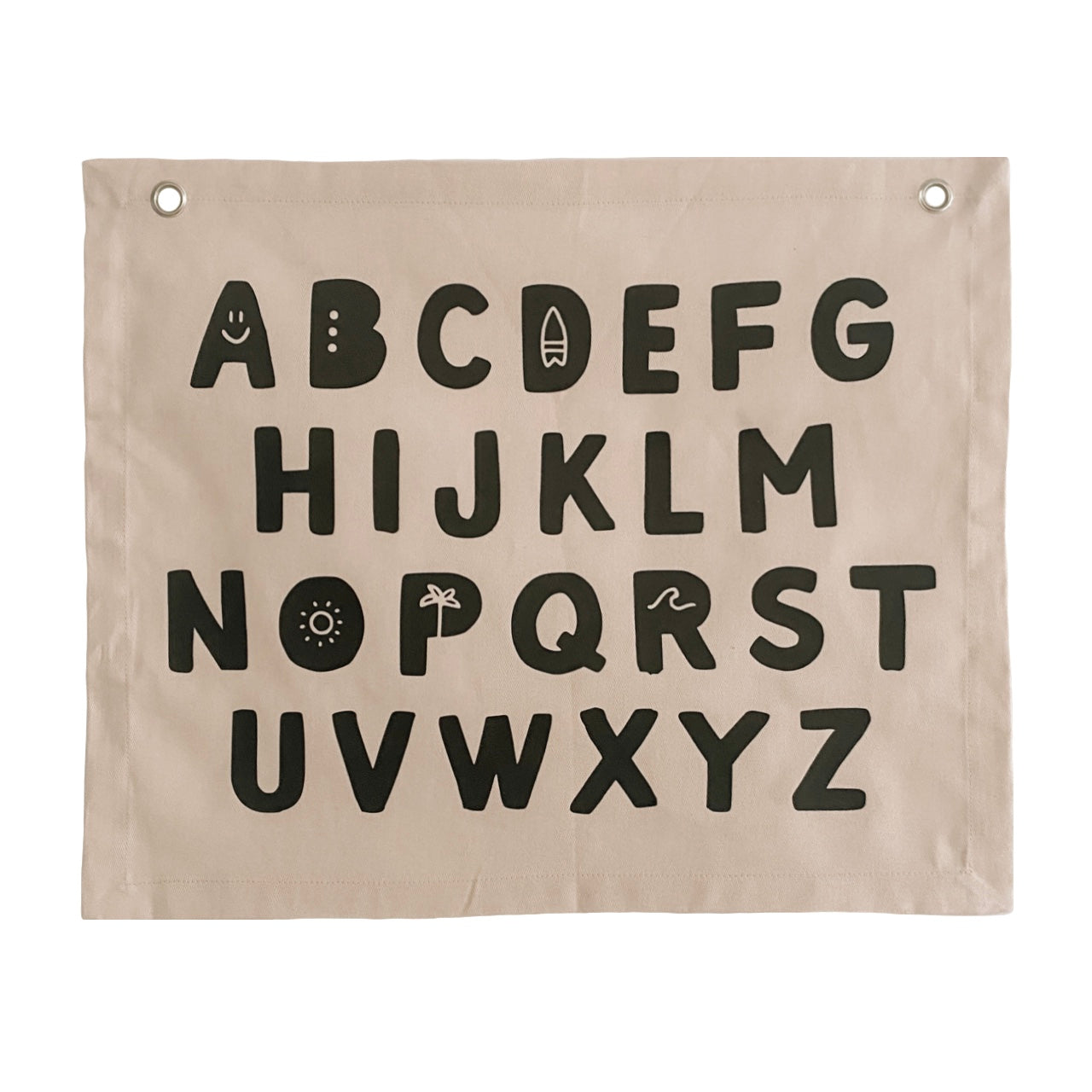 Alphabet kids wall banner / wall hanging  ~ Warm sand