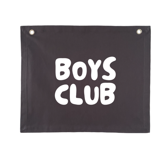 Boys club kids wall banner / wall hanging ~ Smoke