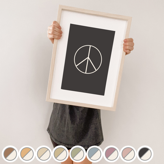 Classic Peace kids wall print / wall art ~ 9 colours