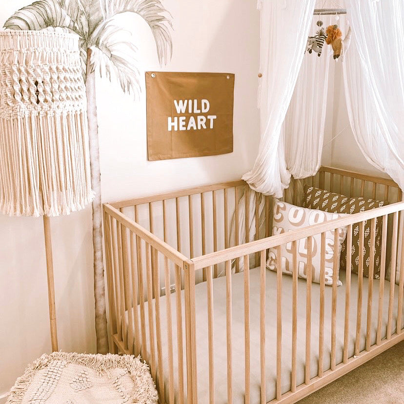 Wild heart wall banner ~ Camel ~ Sale