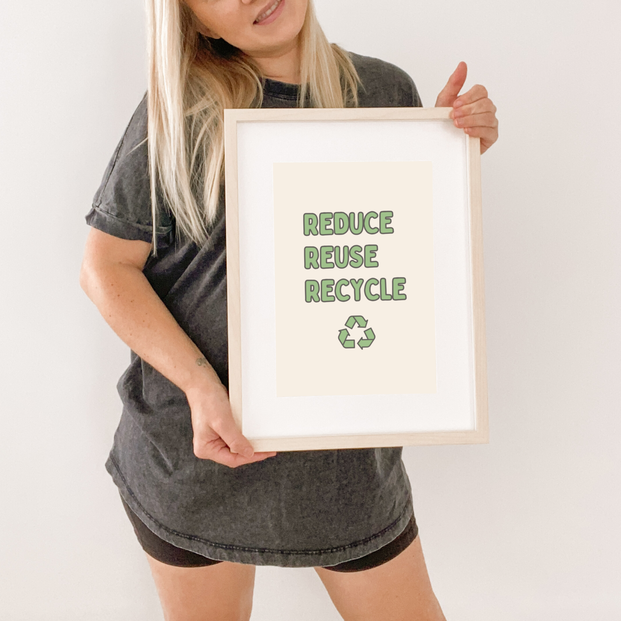 Reduce, Reuse, Recycle kids wall print / wall art