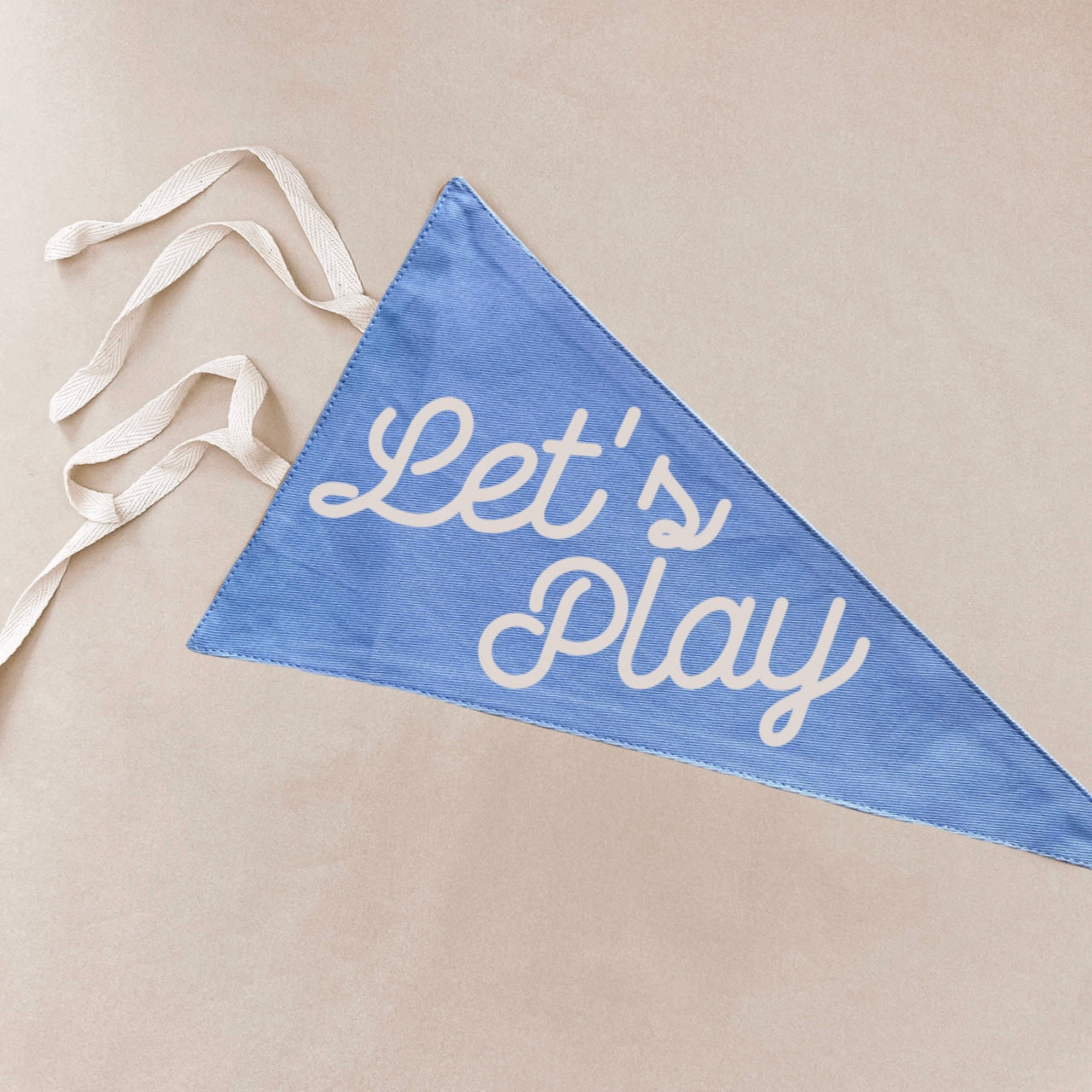 Let’s play tie up pennant flag / wall hanging