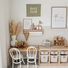 Boys club kids wall banner | wall hanging ~ Fern green