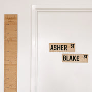 Boys custom street sign. boys name bedroom wall sign. Boys name sign. Boys personalised wall sign. boys street sign. boys personalised street sign. boys wall decor. boys custom wall sign.