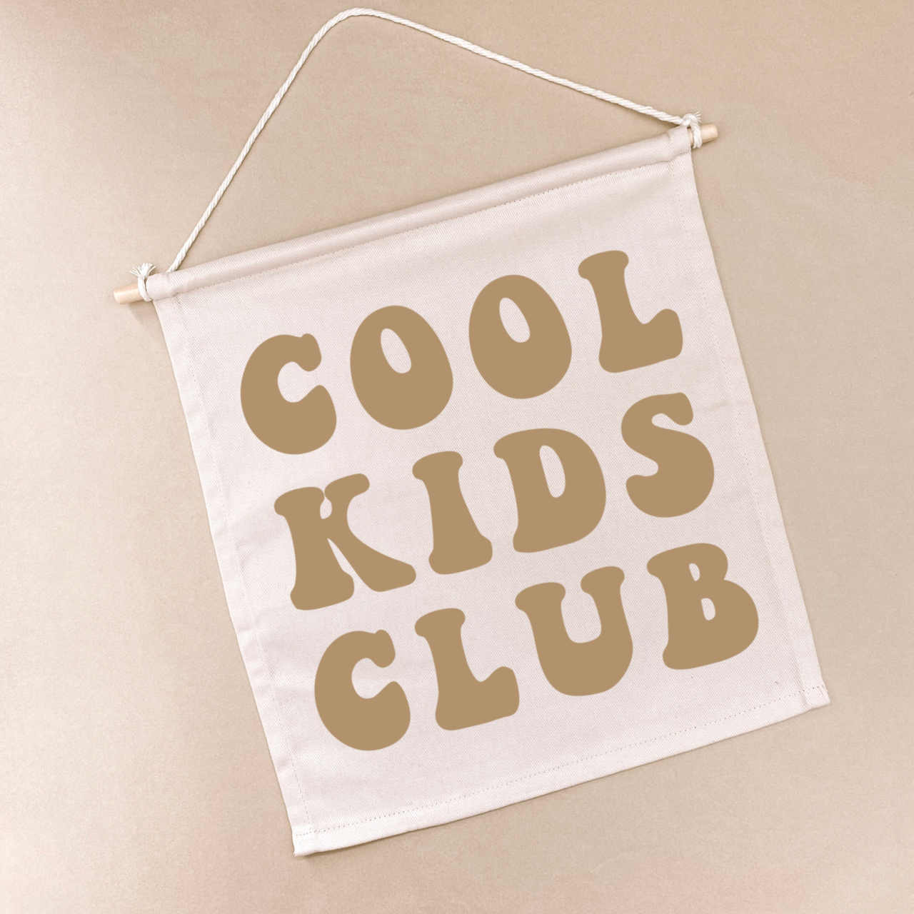 Cool kids club hanging banner ~ Warm sand