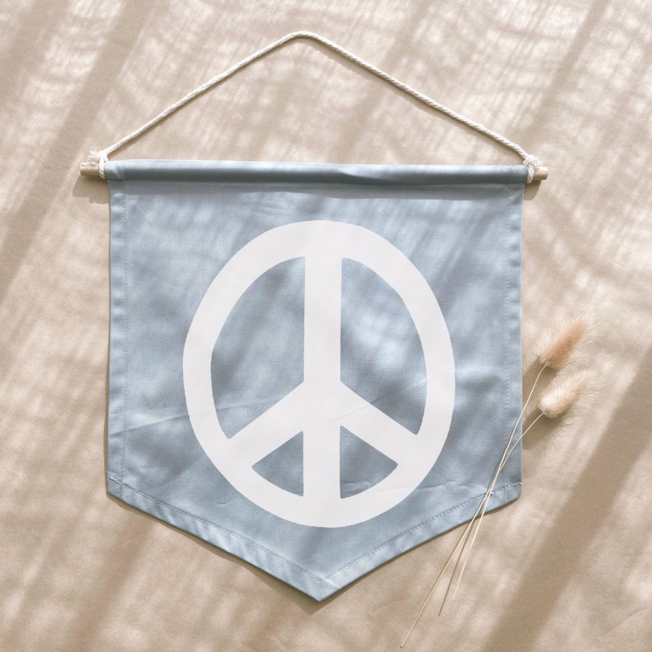 Peace sign hanging kids wall banner / wall hanging ~ Sky