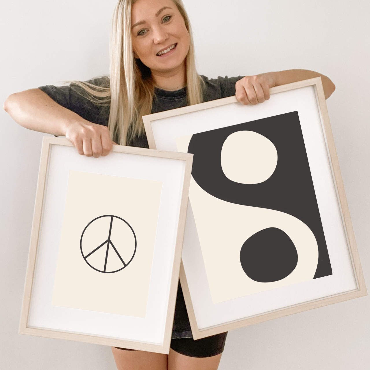 Abstract ying yang kids wall print / wall art ~ 8 colours