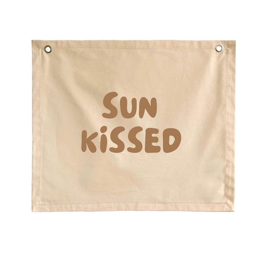 Sun kissed kids wall banner / wall hanging ~ Shell