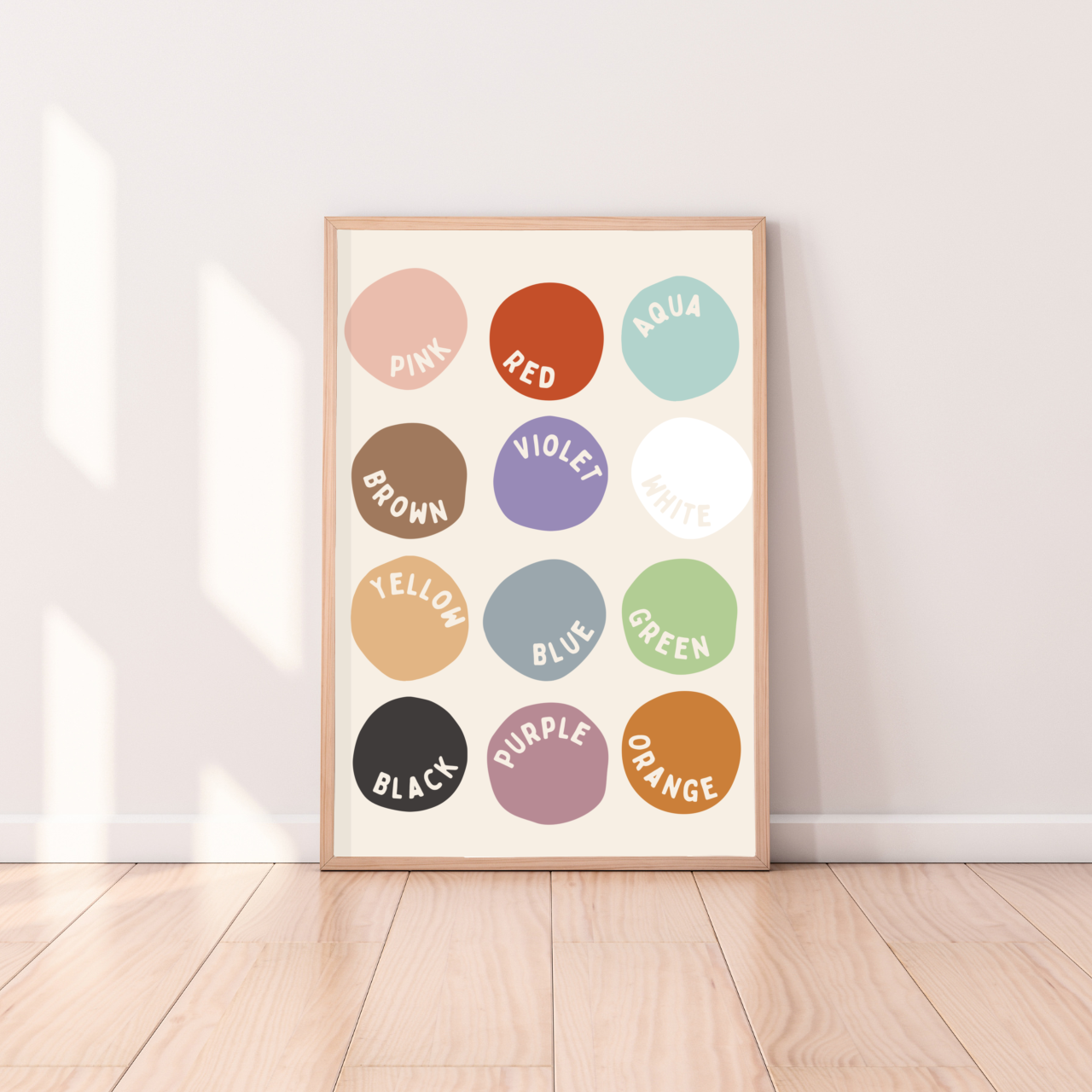 Colours kids wall print / wall art