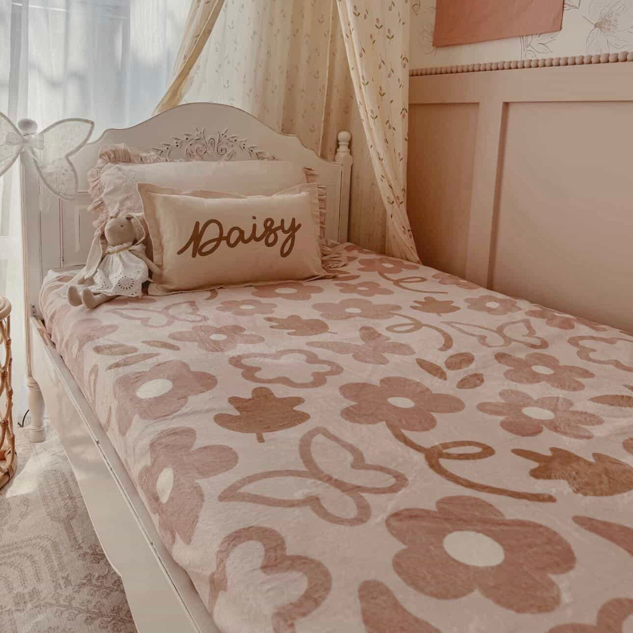 Girls minky blanket. Plush floral blanket. Snuggly girls bedding. Dusty pink floral blanket. Girls cottagecore bedding. Whimsical girls bedroom decor. Pink floral kids blanket. Butterfly nursery decor. Cottagecore girls room styling. Floral girls bedding. Girls dreamy bedroom inspo. Girls bedroom ideas age 5. Girls bedroom ideas age 8. Girls bedroom ideas age 12. Girls vintage bedroom.