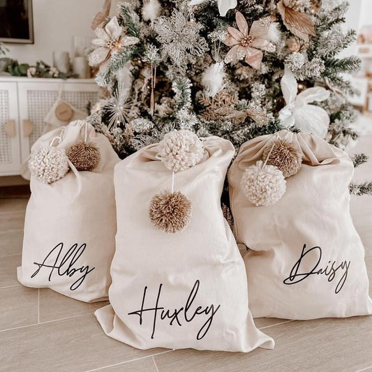 Extra large personalised Christmas present sack