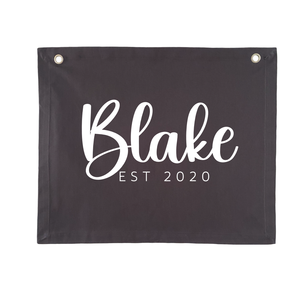 Personalised custom Established kids wall banner / wall hanging ~ Smoke ~ 6 fonts