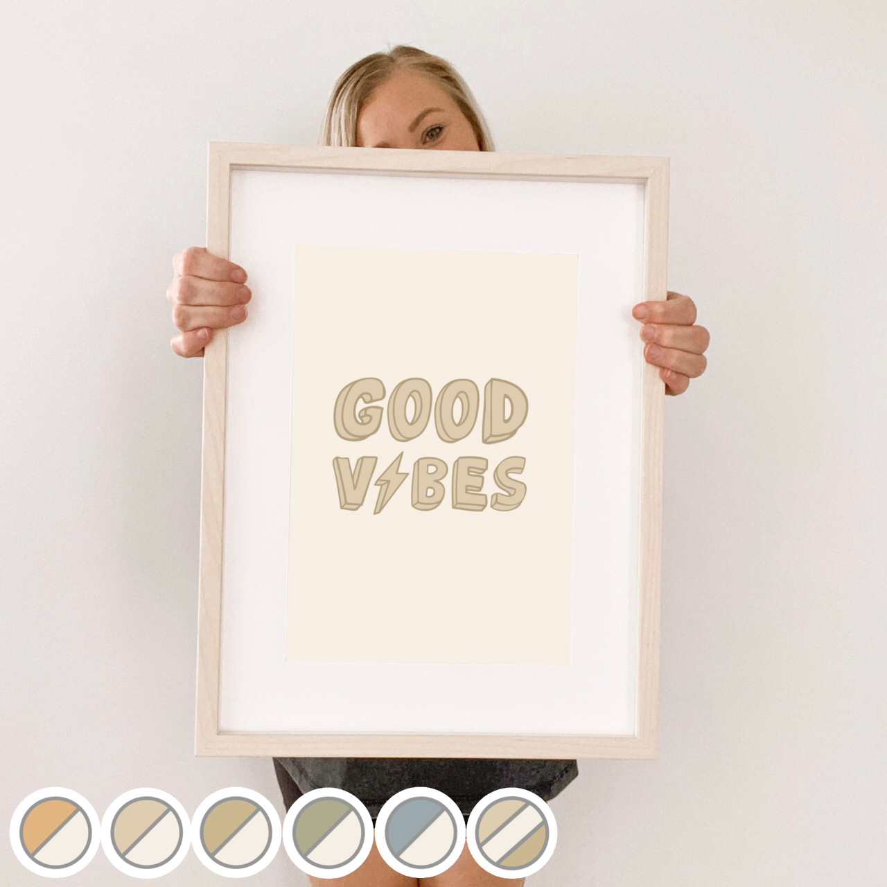 Good vibes kids wall print / wall art ~ 6 colours