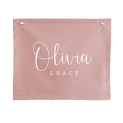 custom wall banner. custom wall flag. custom bedroom banner. custom playroom banner. custom playroom wall flag. personalised wall banner. personalised wall flag. personalised bedroom banner. personalised playroom banner. custom kids wall hanging. monogrammed kids wall flag.