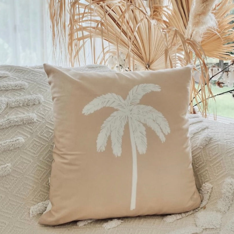 Sole Palm cushion slip/ cushion cover ~ sand