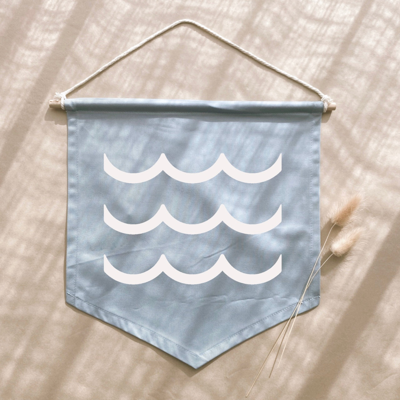 Waves kids hanging wall banner / wall handing ~ Sky