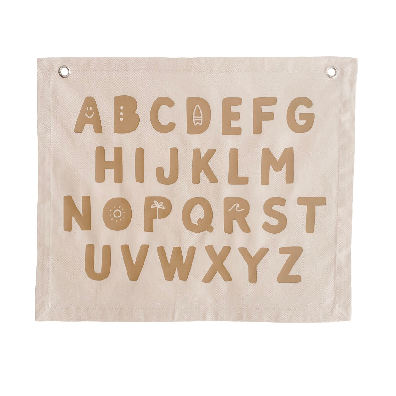 Alphabet kids wall banner / wall hanging  ~ Warm sand