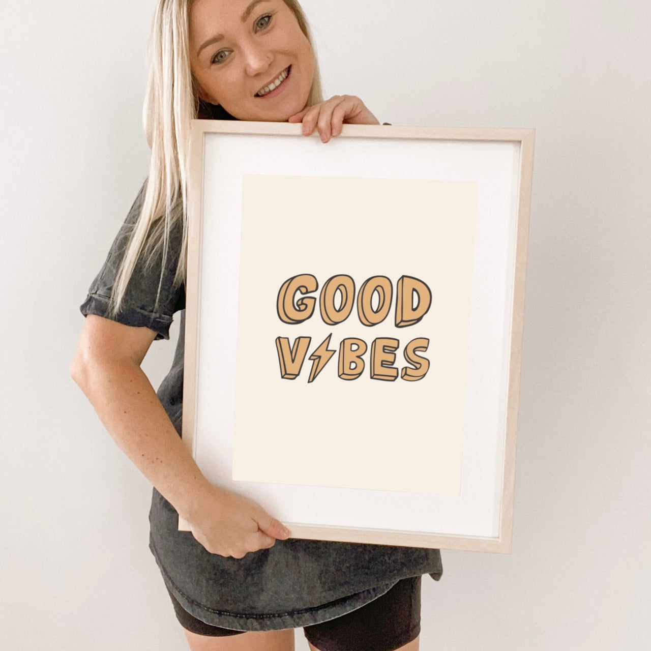 Good vibes kids wall print / wall art ~ 6 colours