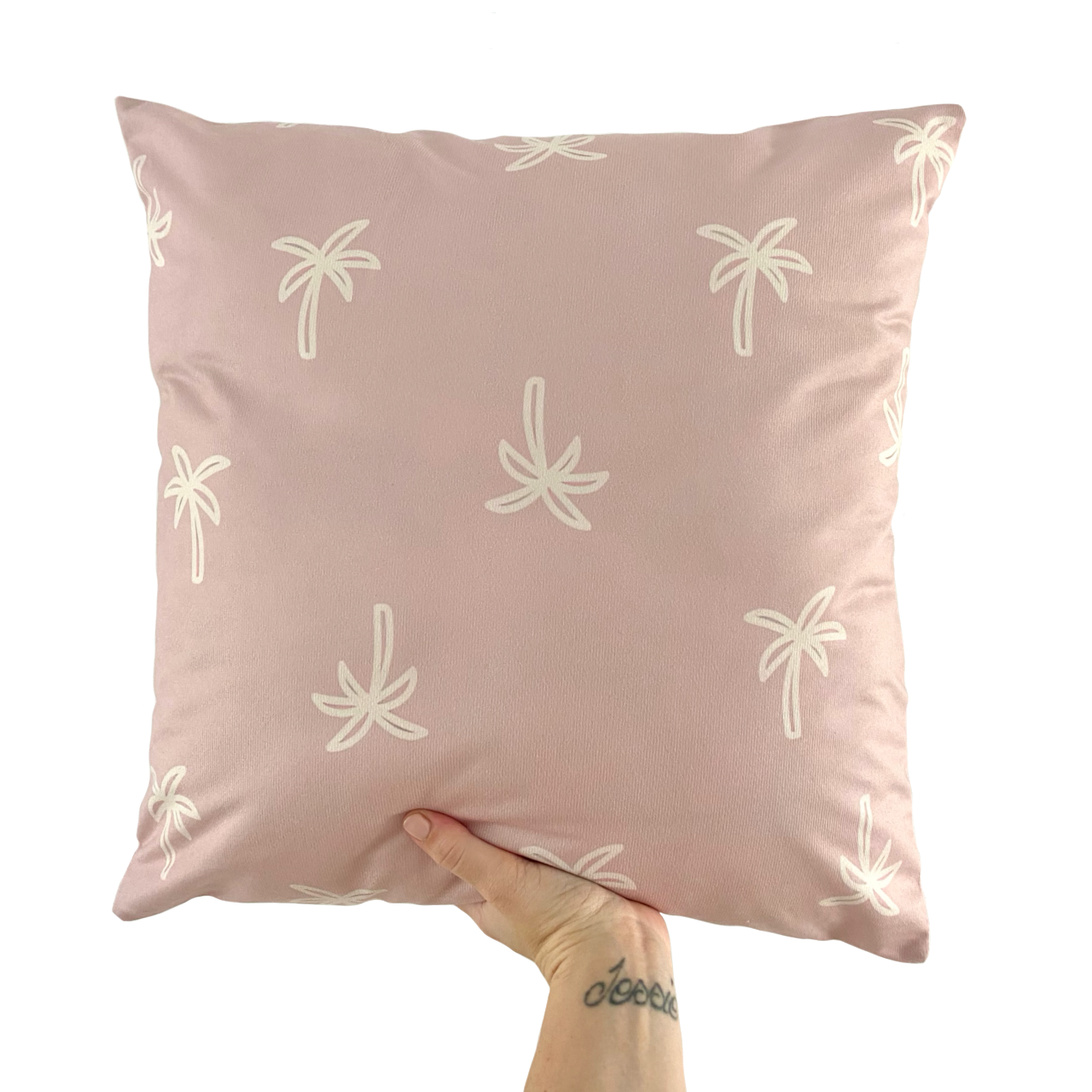 Retro palms cushion slip / cushion cover ~ Pink lemonade