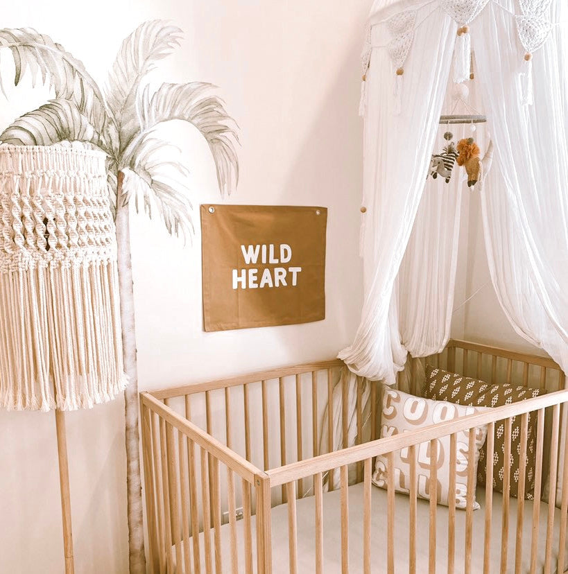 Wild heart wall banner ~ Camel ~ Sale