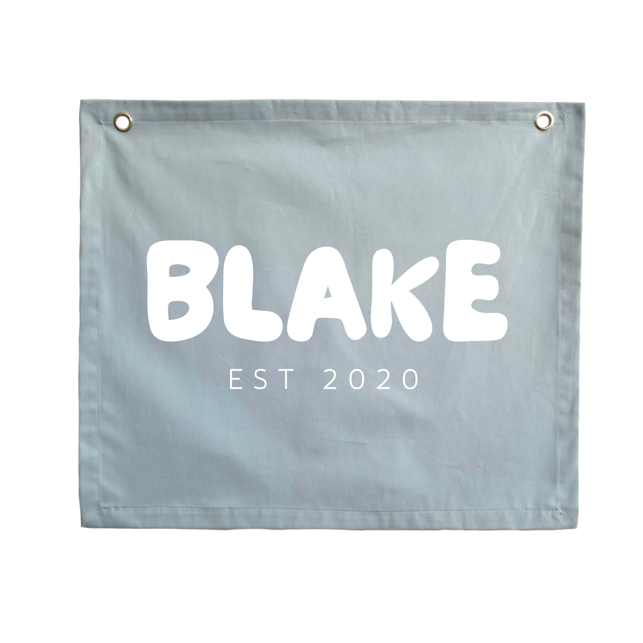 Personalised custom Established kids wall banner / wall hanging ~ Sky ~ 6 fonts