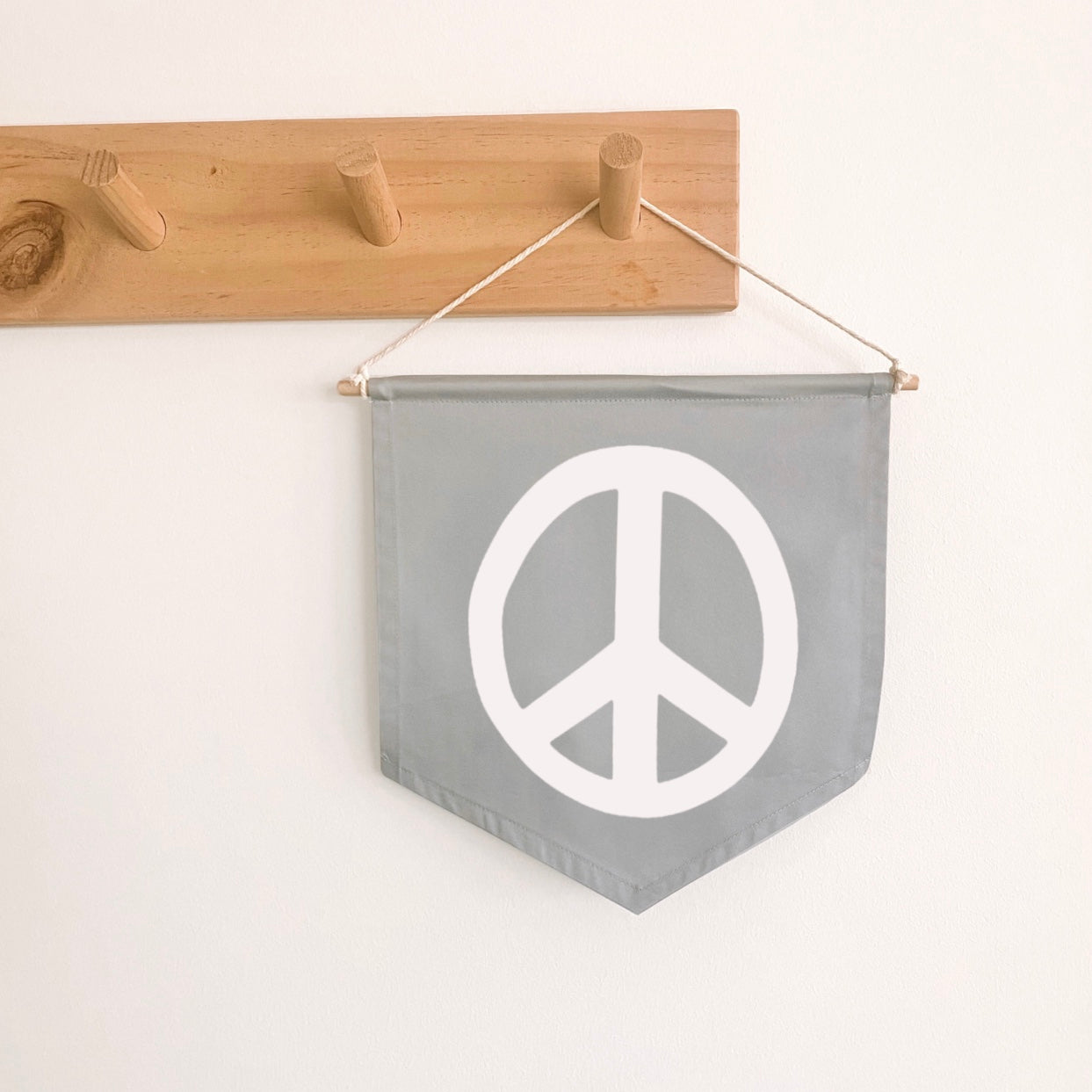 Peace sign hanging kids wall banner / wall hanging ~ Sky