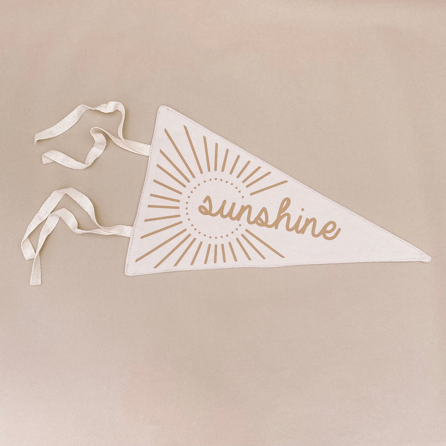 Sunshine tie up pennant flag / wall hanging