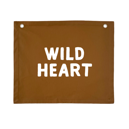 Wild heart kids wall banner / hanging banner ~ Spice