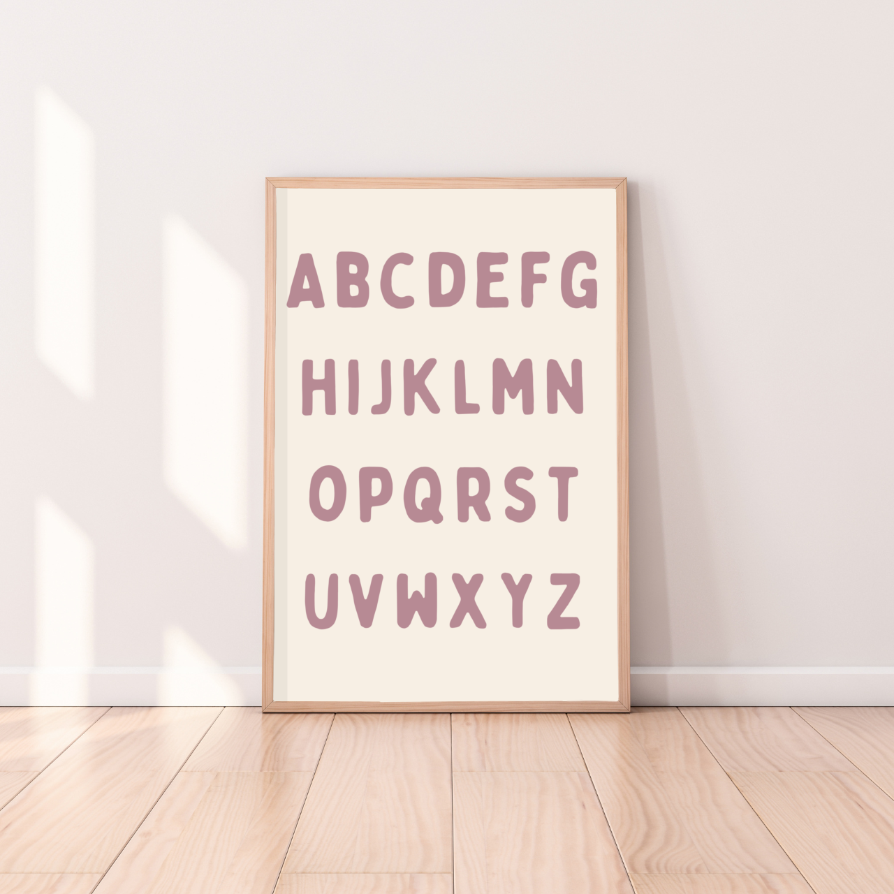 Alphabet kids wall print / wall art ~ 10 colours