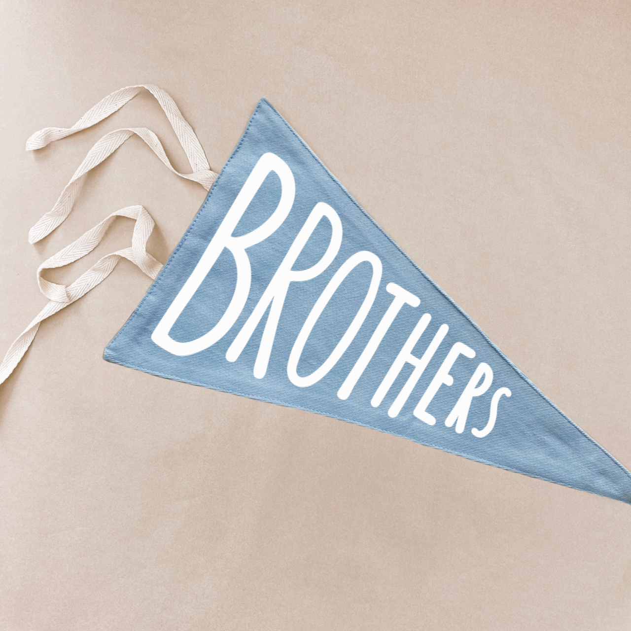 Brothers tie up pennant flag / wall hanging