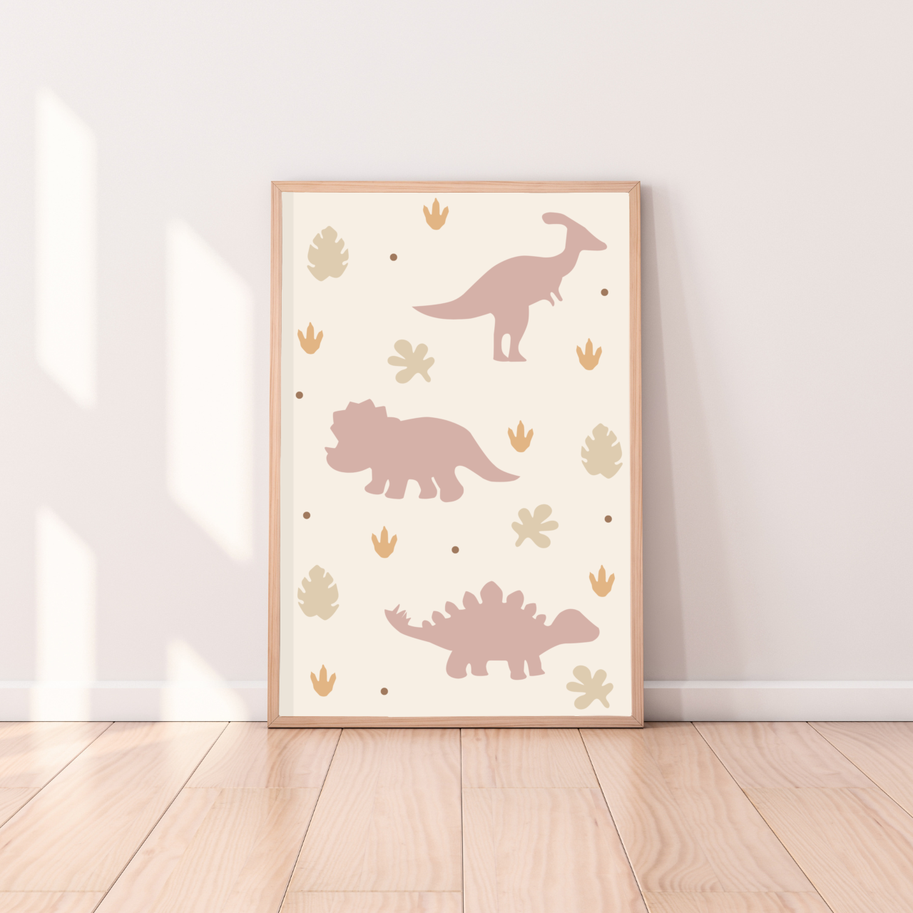 Dino pattern wall print / wall art