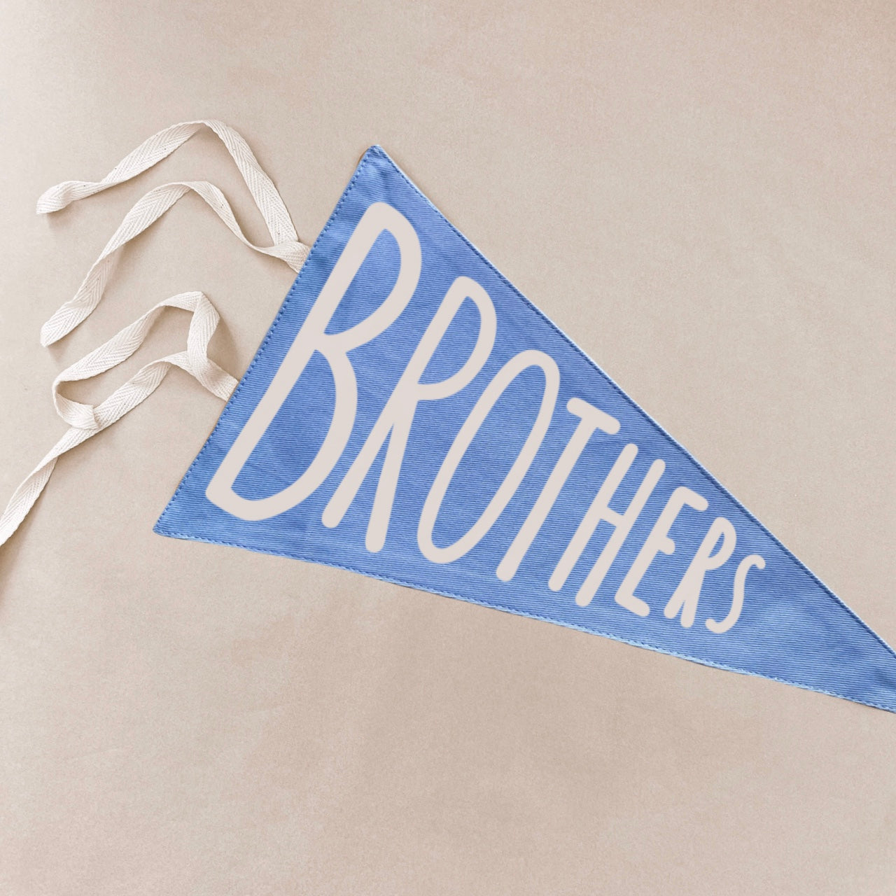 Brothers tie up pennant flag / wall hanging