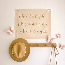 Script alphabet girls wall banner | ABC wall hanging ~ Shell