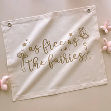 As free as the fairies girls wall banner | wall hanging ~ Shell