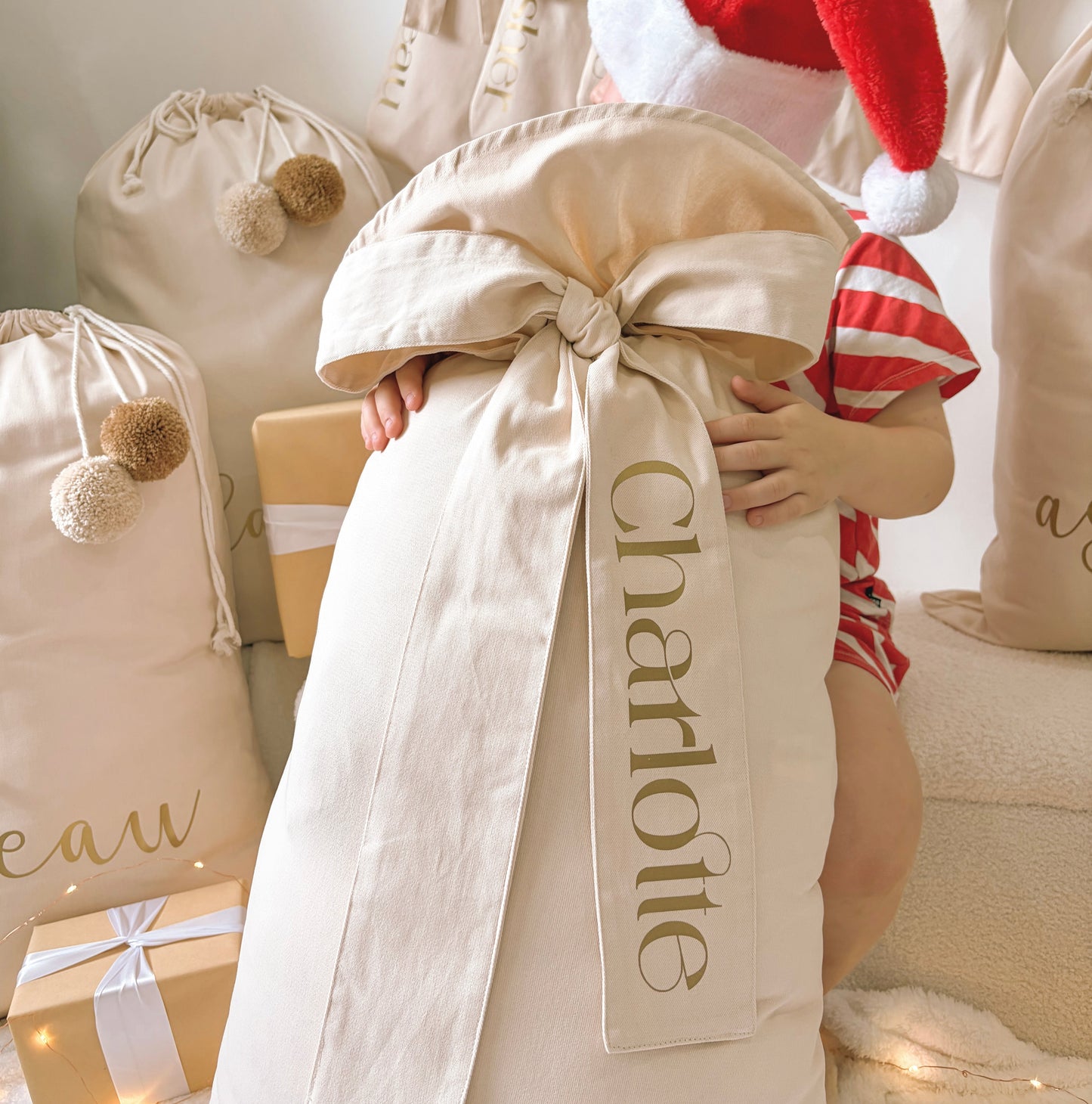 Personalised Santa Sack, Personalised Christmas Sack, Bow Santa Sack, Personalised Bow Sack, Extra Large Santa Sack, Large Santa Sack, Kids Santa Sack, Christmas Gift Sack, Personalised Christmas Gift, Christmas Eve Sack, Reusable Santa Sack, Canvas Santa Sack, Neutral Christmas Decor, Beige Santa Sack, Warm Sand Santa Sack, Vintage Christmas Decor, Traditional Christmas Decor, Christmas Keepsake, Kids Christmas Decor, Girls Santa Sack, Boys Santa Sack, Custom Name Santa Sack, Australian Christmas Christmas