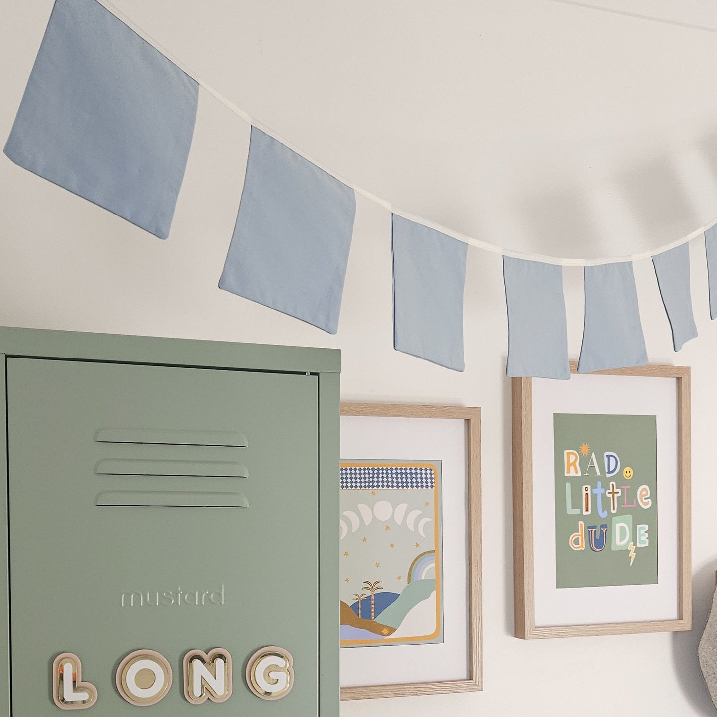 Sea side kids wall bunting / wall hanging