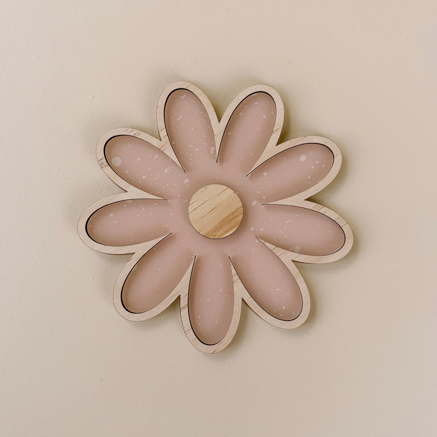 Flower wall shape | girls floral acrylic & timber decor