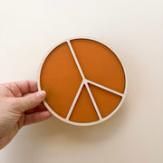 Peace coastal wall shape | Peace sign acrylic & timber decor